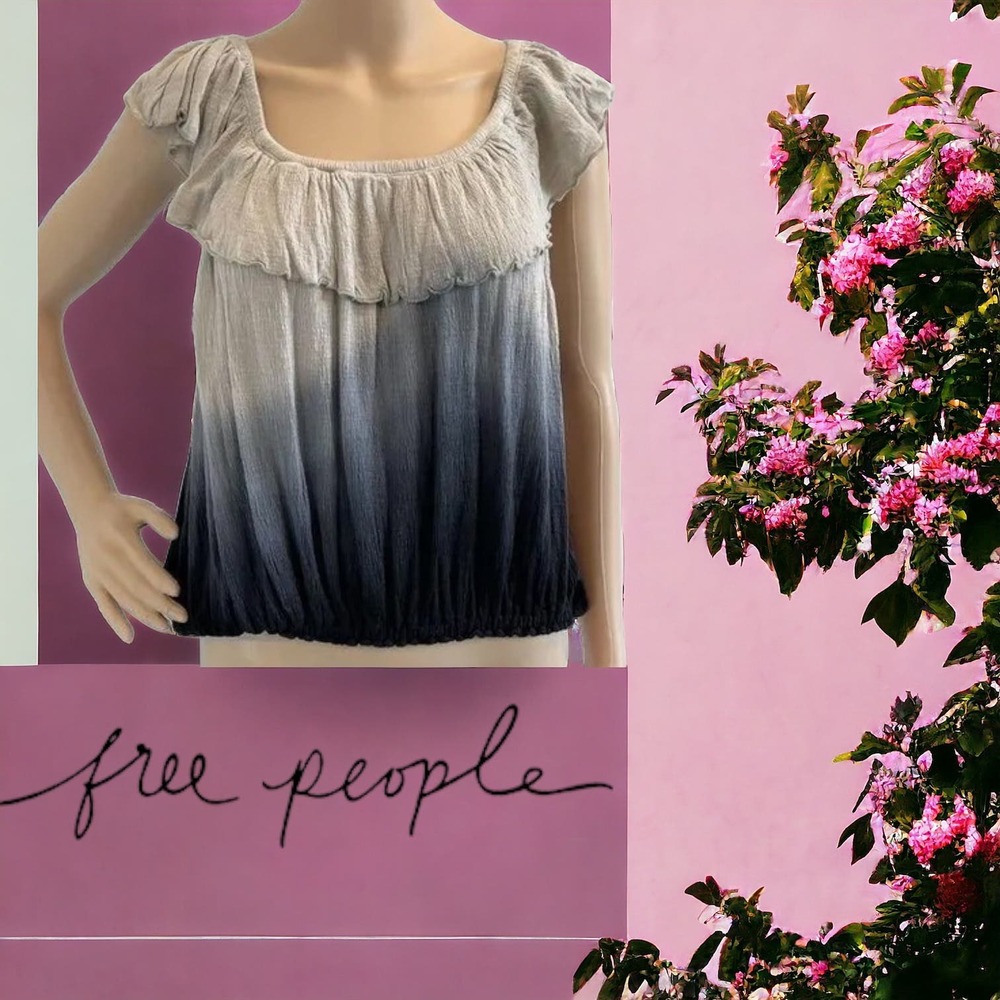 Free People‎ Blouse | NWT! Womens Ombré Blouse | Size Large